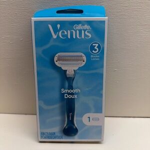 🪒 Gillette Venus Smooth Doux 3 Blade Razor Handle + Cartridge NIP NWT shaver